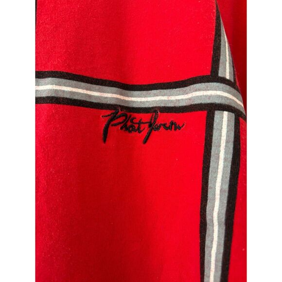 Vintage Y2K Phat Farm Cotton Tee Grid Plaid Oversized Baggy Size 3XL - Picture 3 of 6